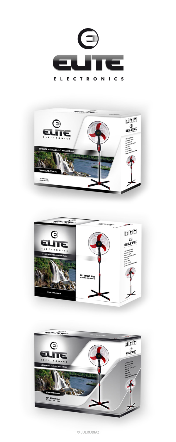 Elite logotype and packaging design.